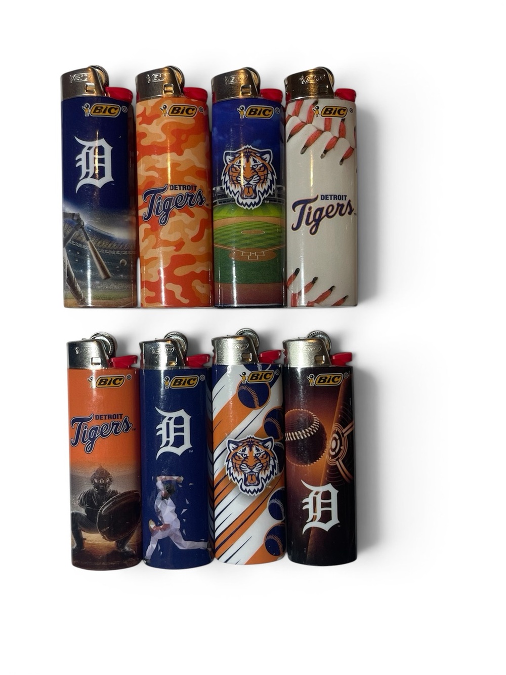 Detroit Tigers Collectible Lighte r Bundle— set of 8